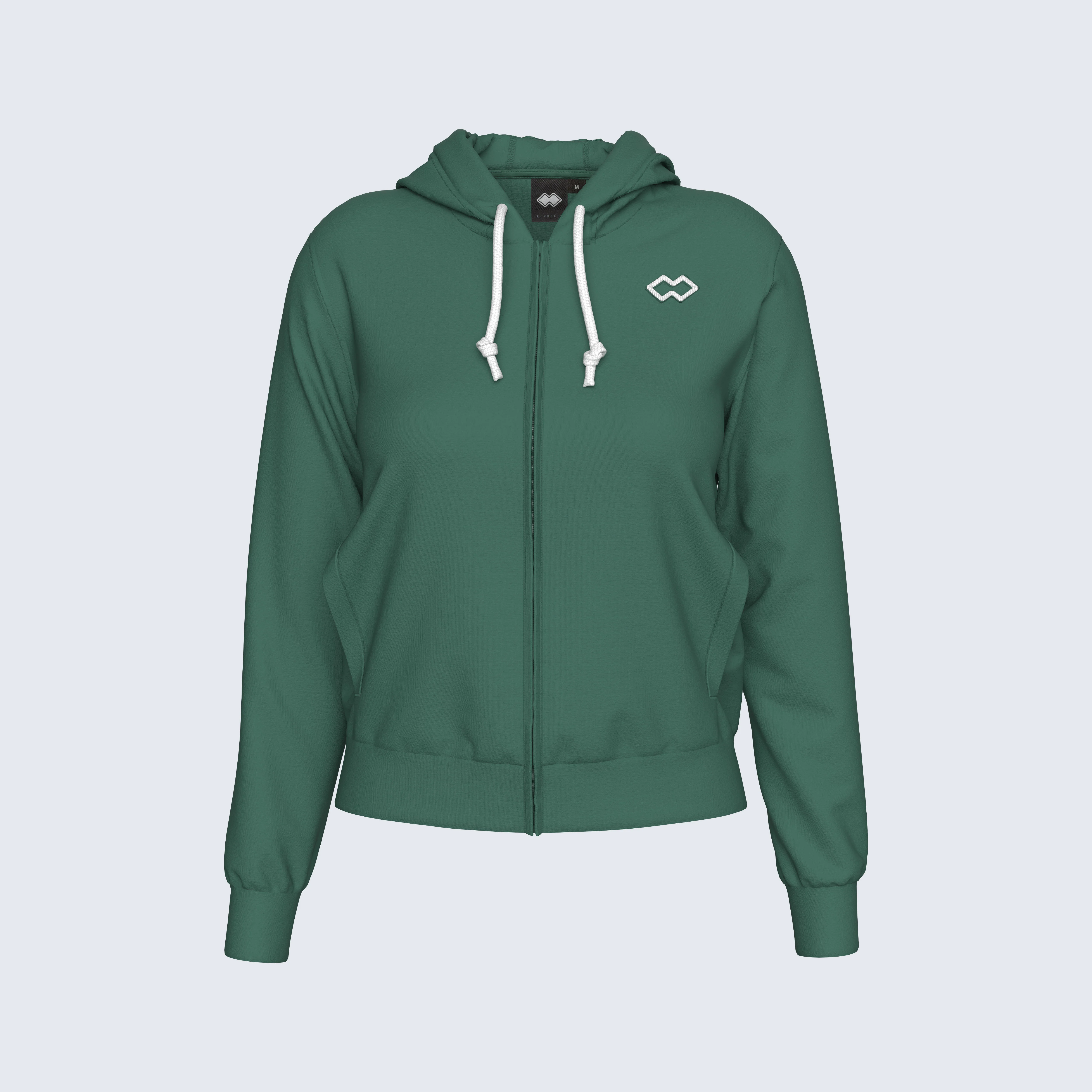 ESSENTIAL SS26 HOODY ZIP 010 WOMAN JR
