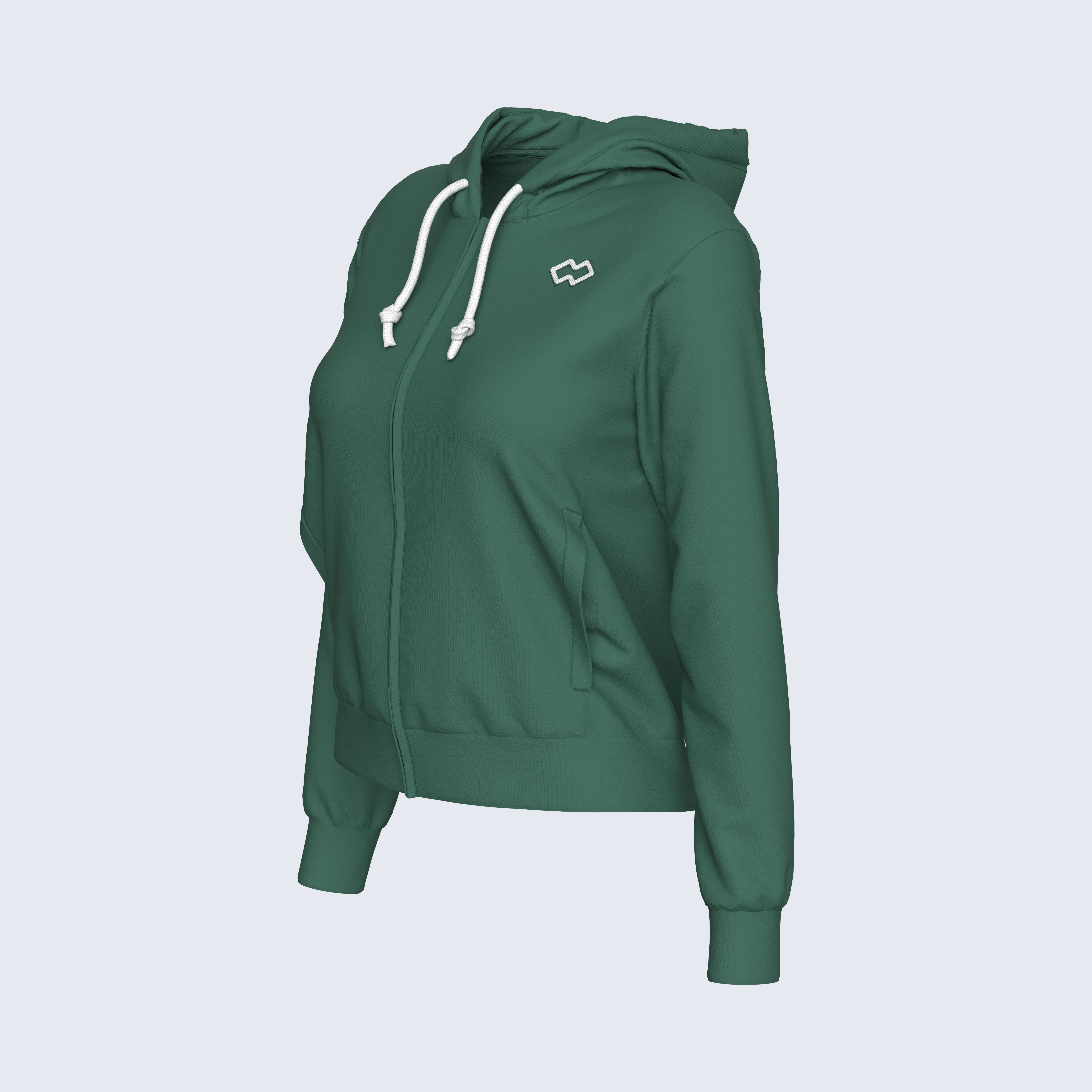 ESSENTIAL SS26 HOODY ZIP 010 WOMAN JR - Image 4