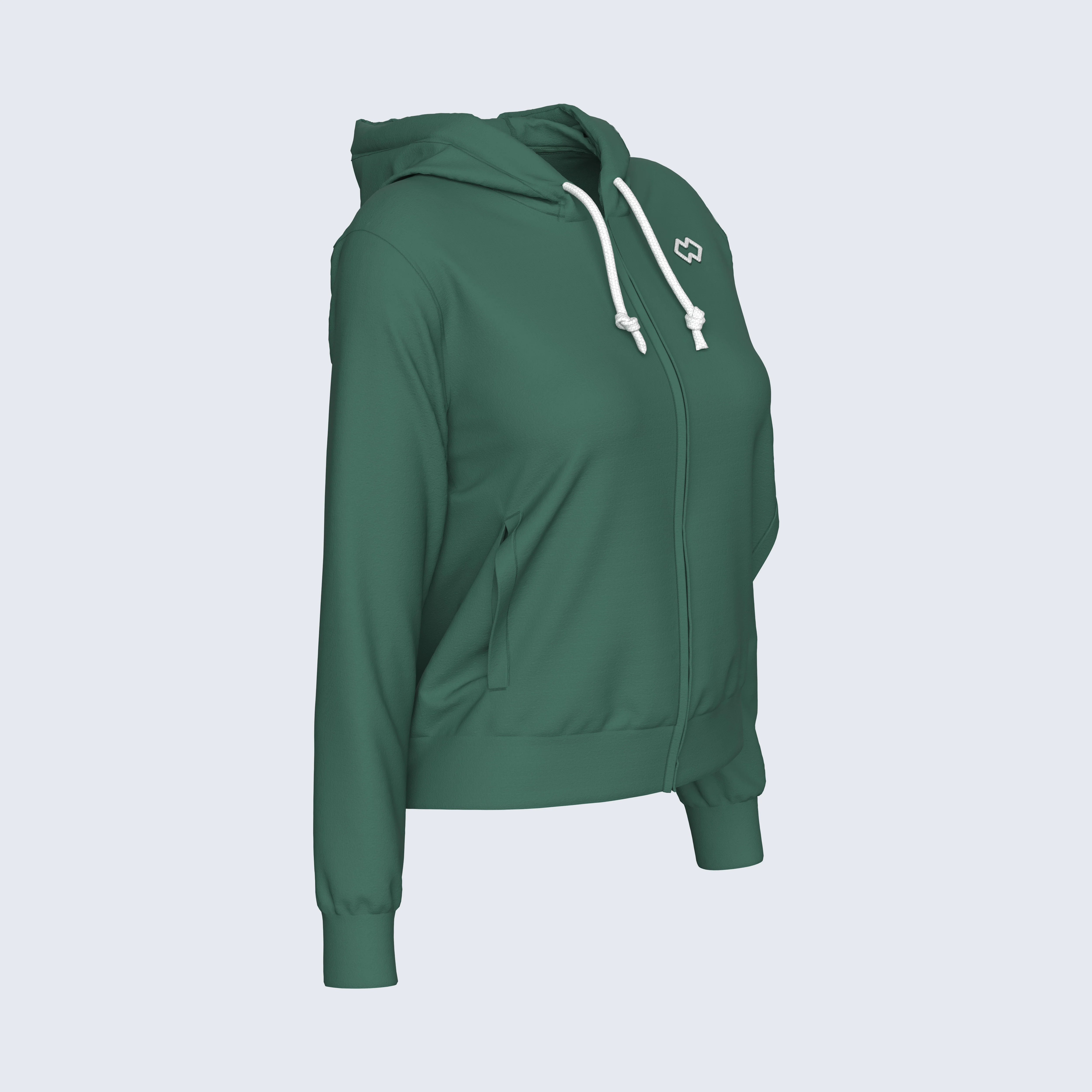 ESSENTIAL SS26 HOODY ZIP 010 WOMAN JR - Image 5