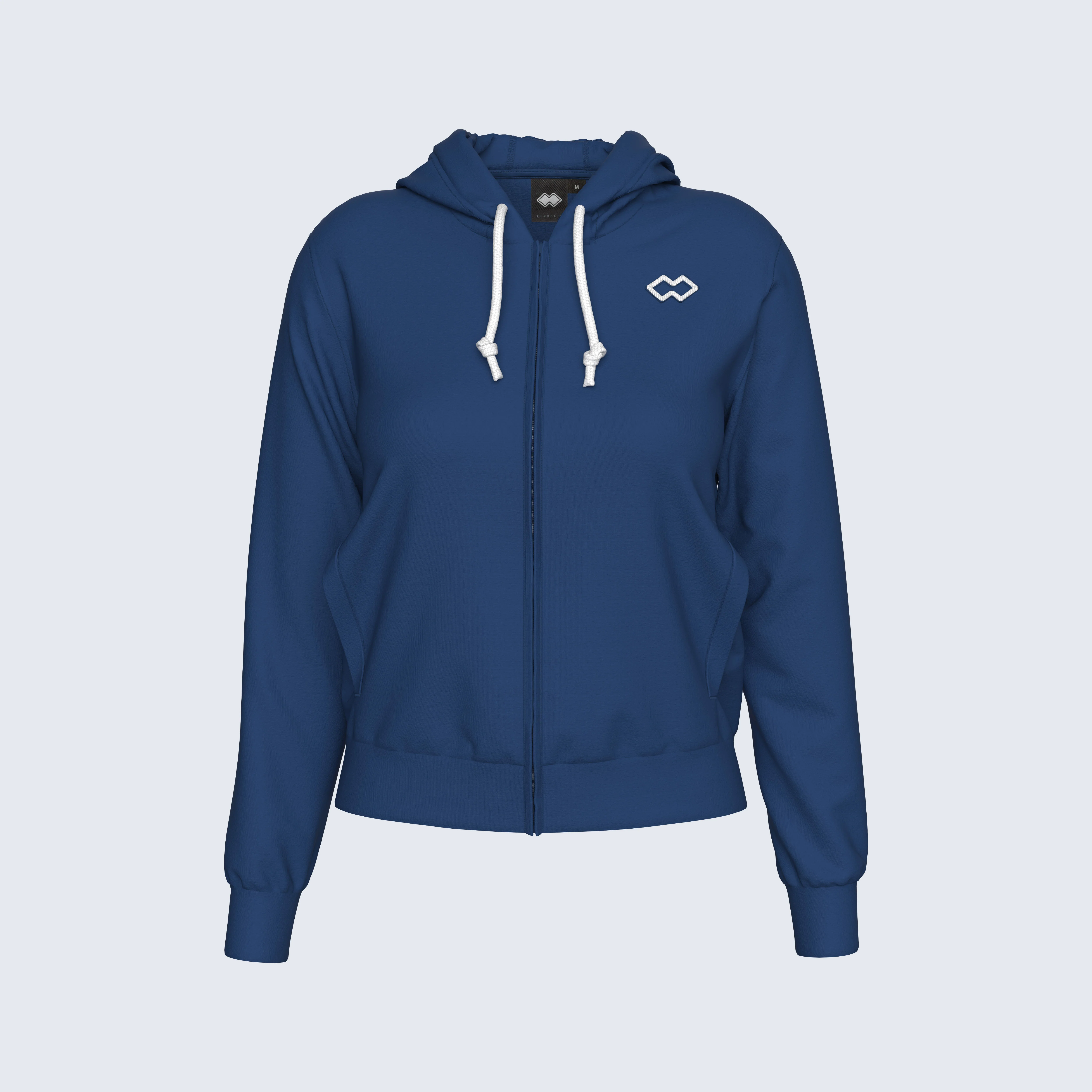 ESSENTIAL SS26 HOODY ZIP 010 WOMAN JR
