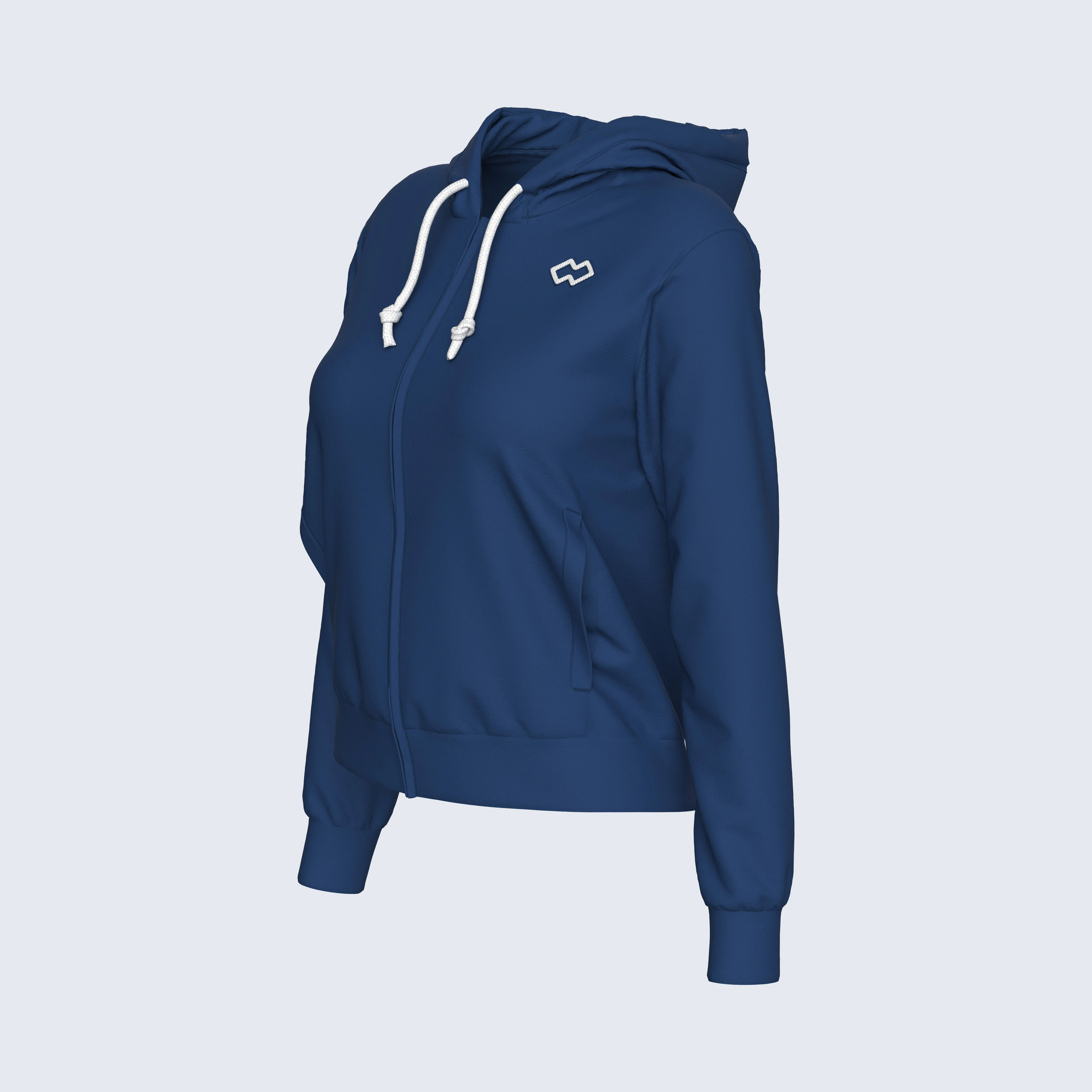 ESSENTIAL SS26 HOODY ZIP 010 WOMAN JR - Image 4