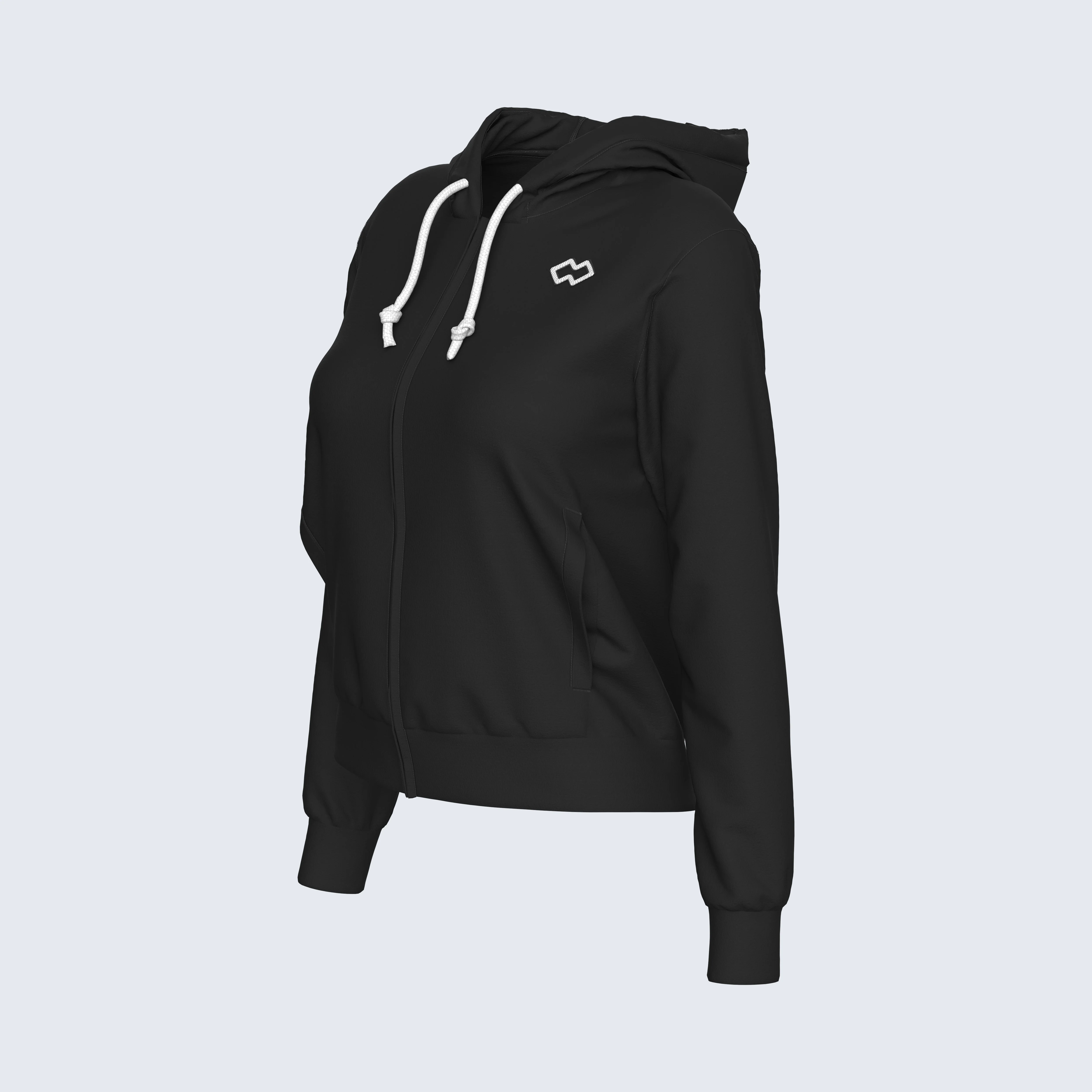ESSENTIAL SS26 HOODY ZIP 010 WOMAN JR - Image 4