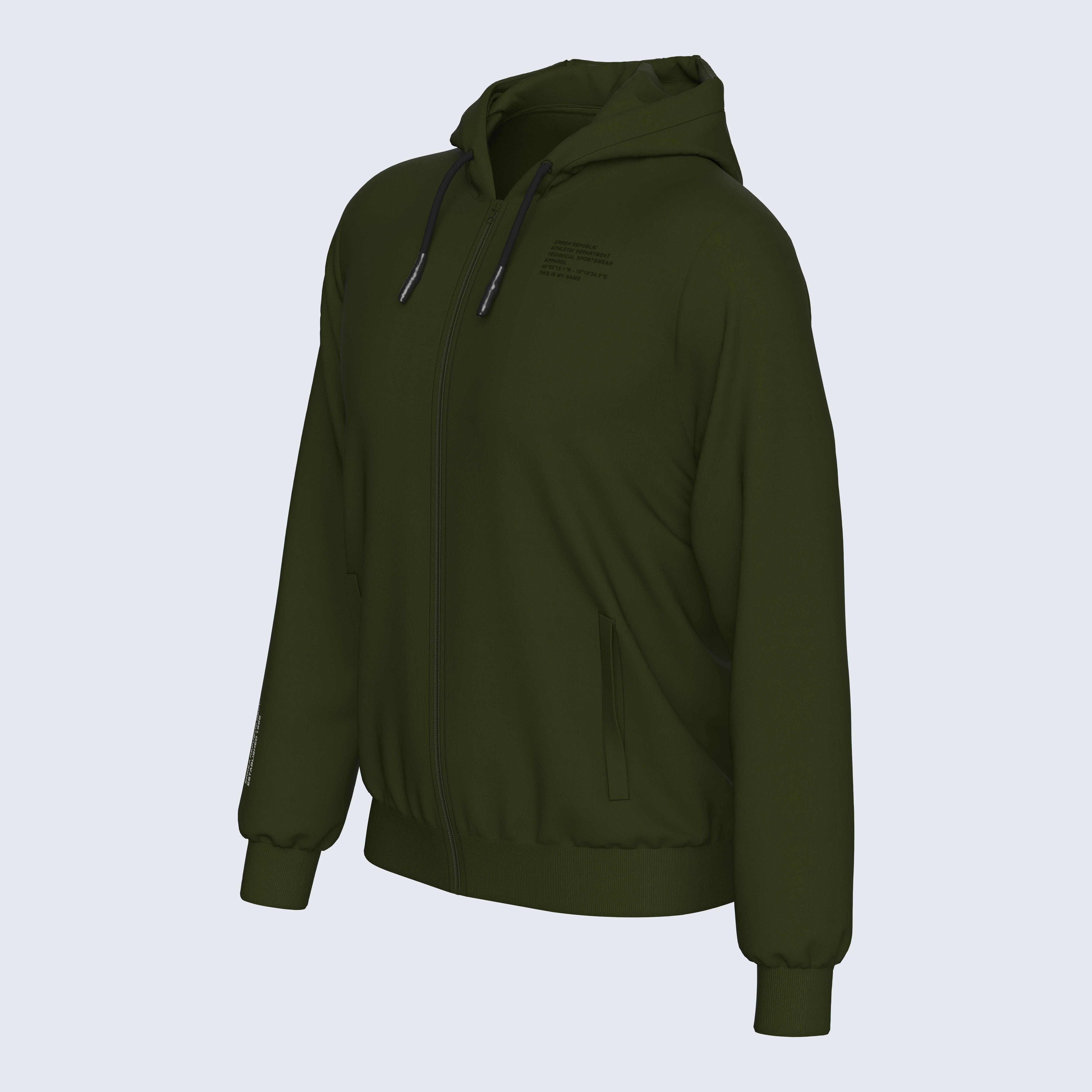 NO LOGO FW25/26 BASIC HOODY ZIP 31 MAN AD - Image 3