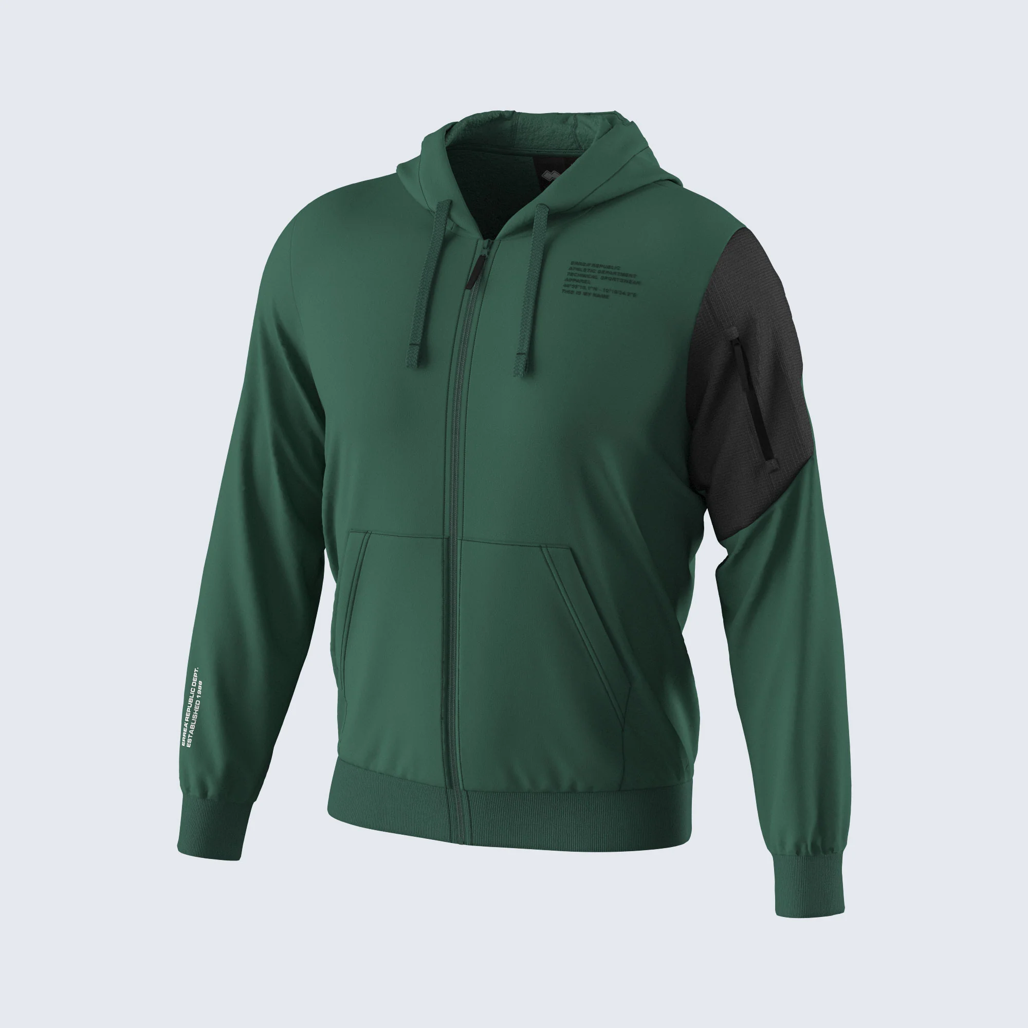 NO LOGO FW25/26 HOODY FLEECE ZIP 28 MAN JR