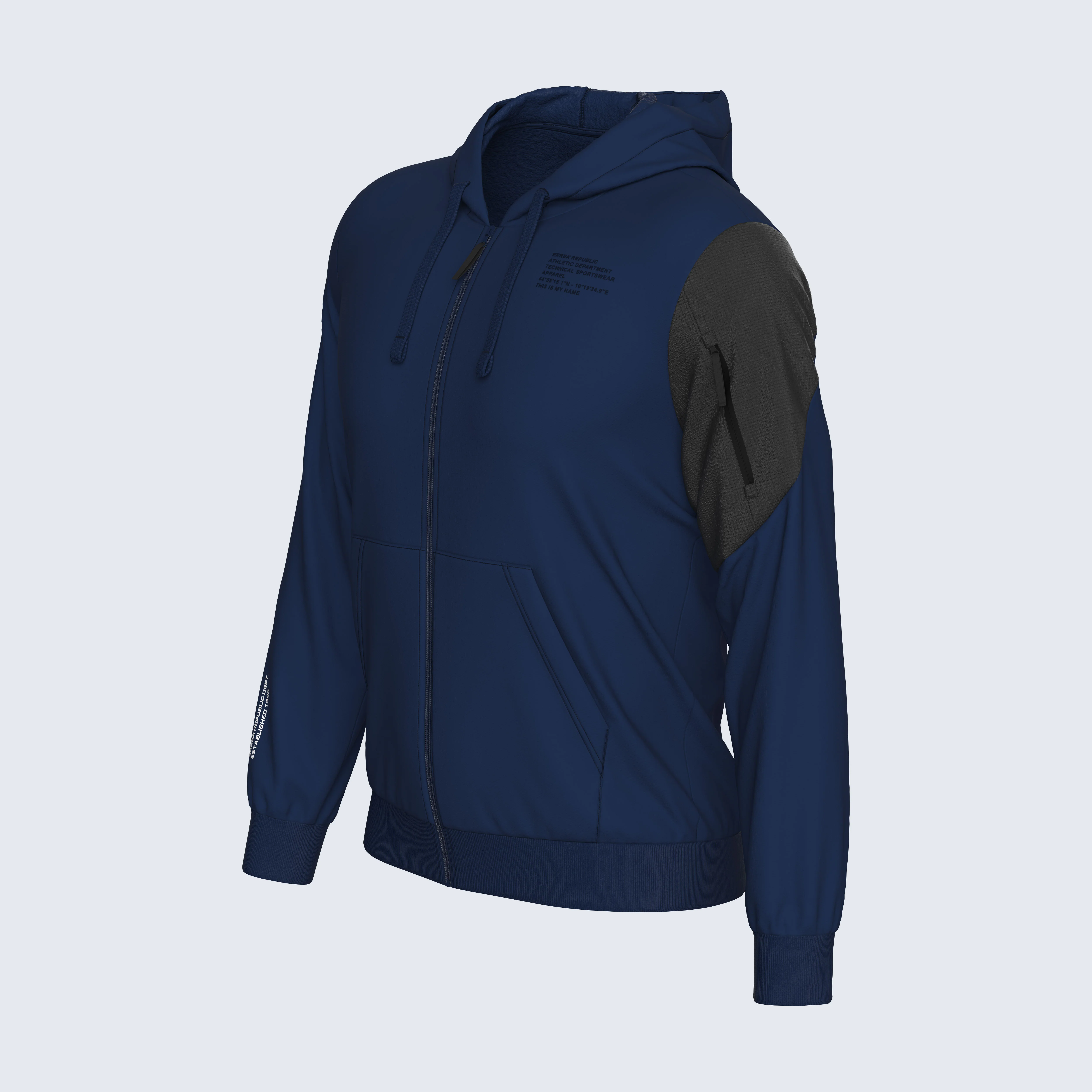 NO LOGO FW25/26 HOODY FLEECE ZIP 28 MAN JR - Image 3