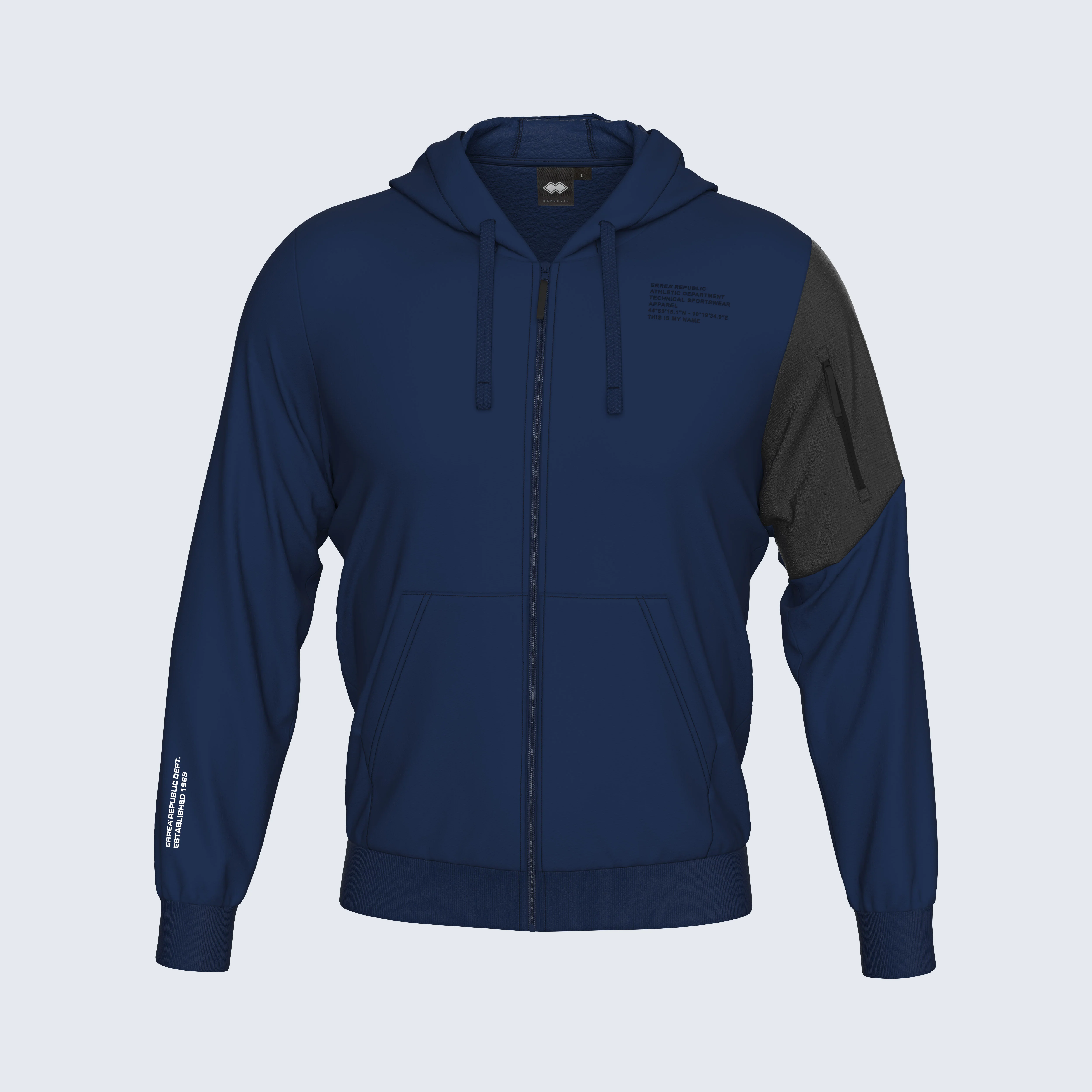 NO LOGO FW25/26 HOODY FLEECE ZIP 28 MAN JR - Image 5