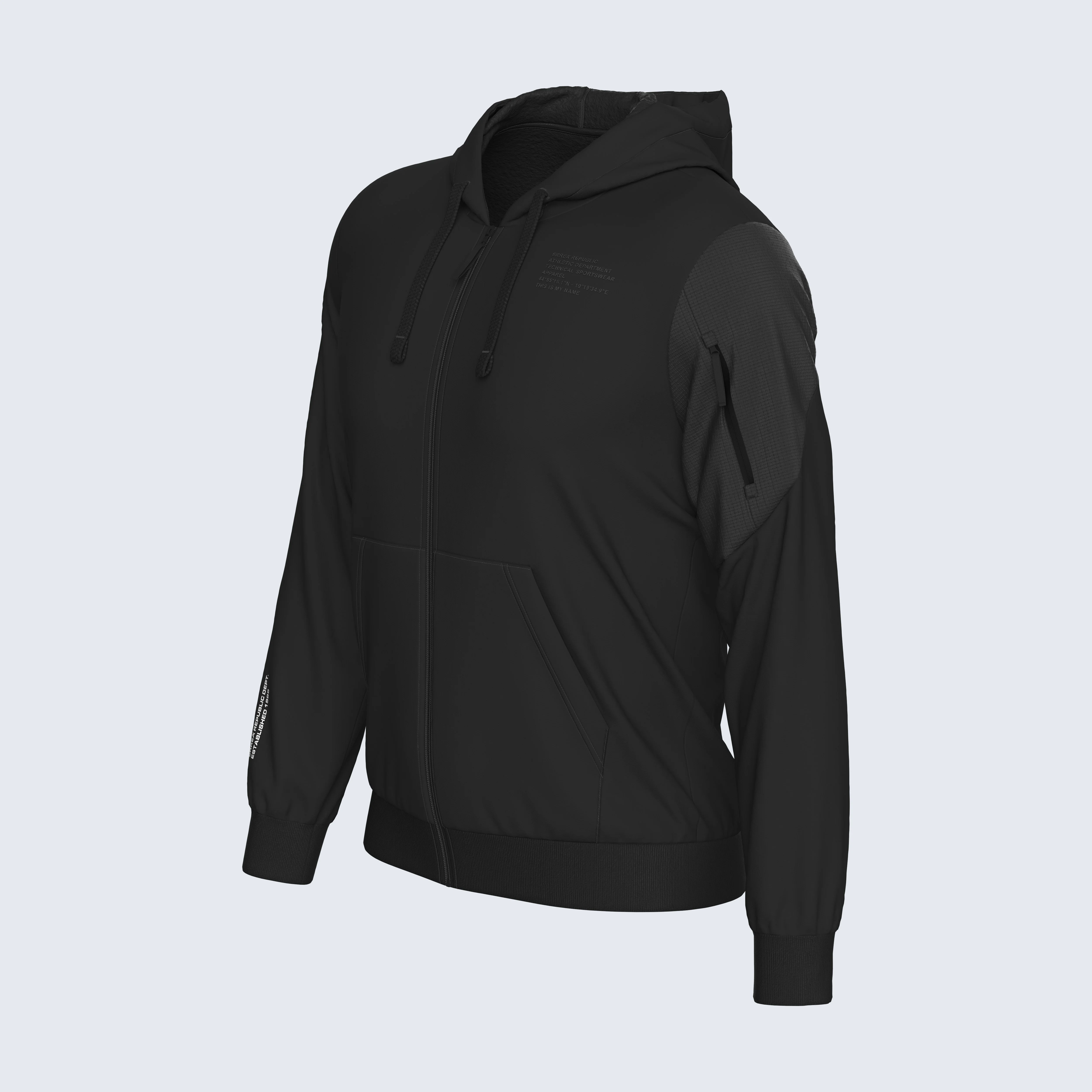 NO LOGO FW25/26 HOODY FLEECE ZIP 28 MAN JR - Image 3