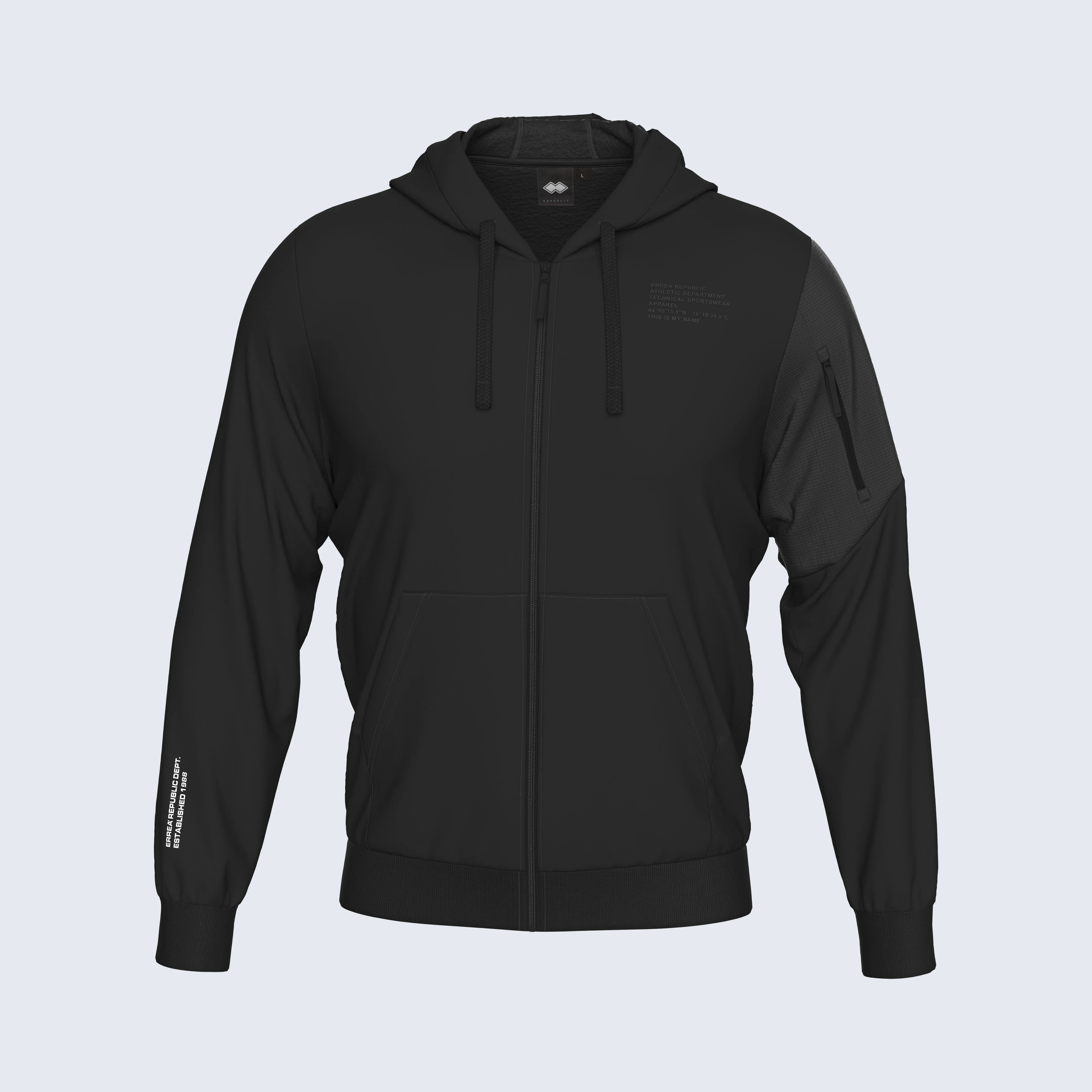 NO LOGO FW25/26 HOODY FLEECE ZIP 28 MAN JR - Image 5
