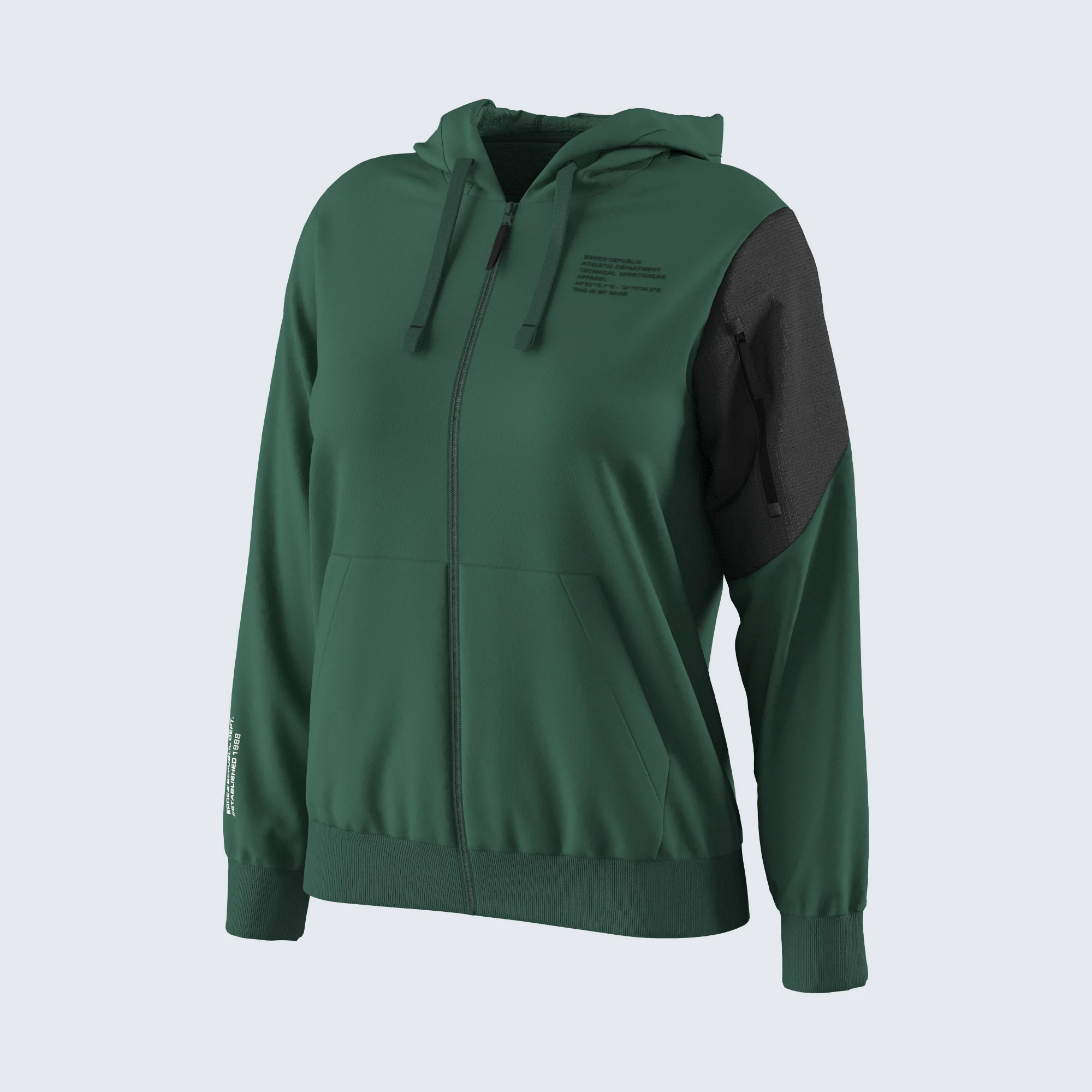 NO LOGO FW25/26 HOODY ZIP 35 WOMAN JR