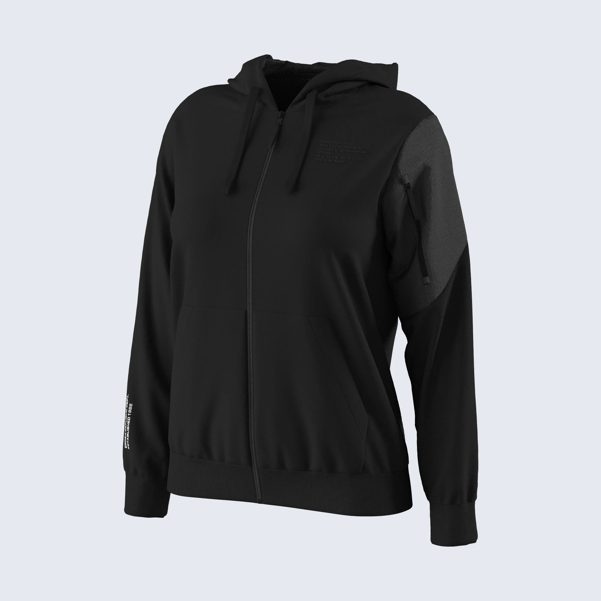 NO LOGO FW25/26 HOODY ZIP 35 WOMAN JR
